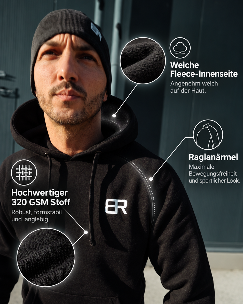 Alpha Rebell Hoodie - mit versteckter Safe Pocket 🔒
